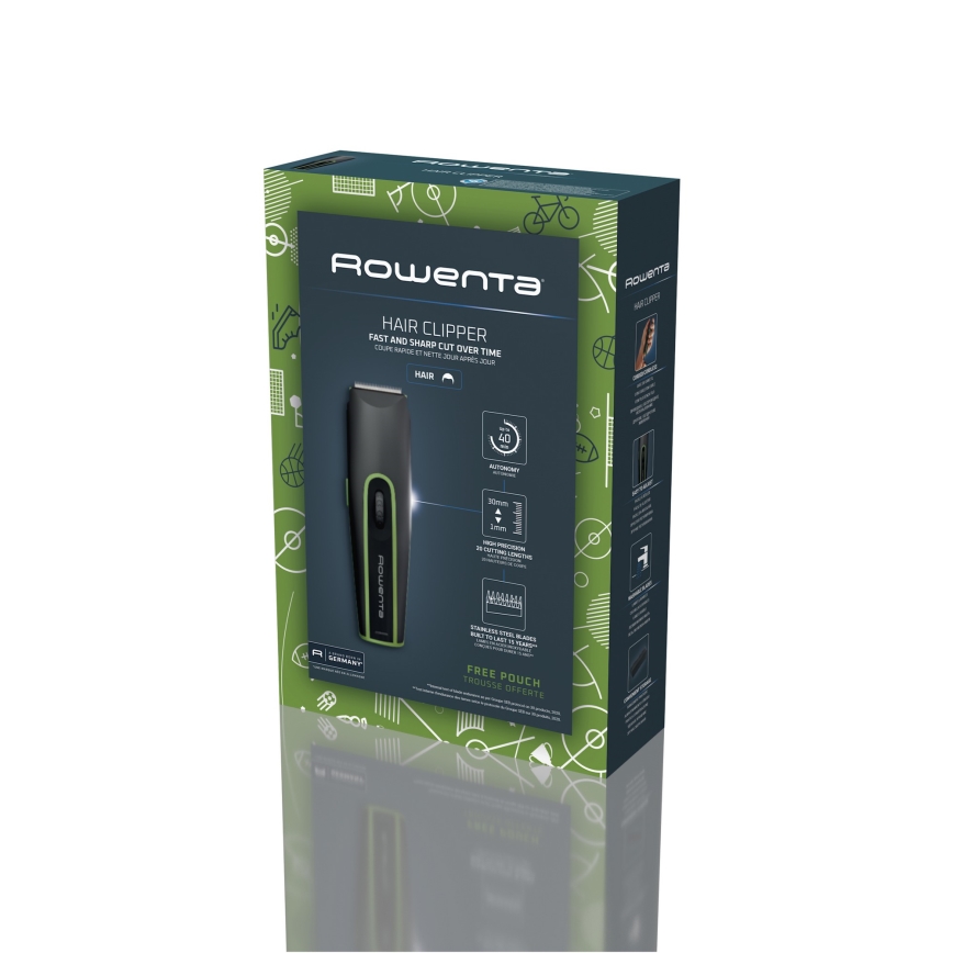 Rowenta - Aparat de tuns SPORT COLLECTION 600 mAh negru