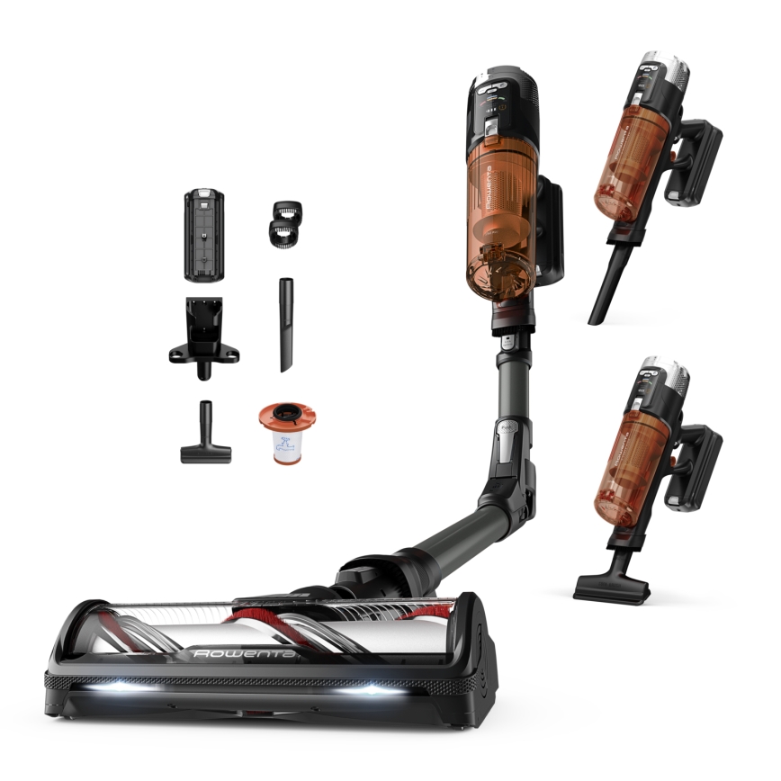 Rowenta - Aspirator vertical 2 în 1 X-FORCE FLEX 380W/25,2V negru 2000 mAh