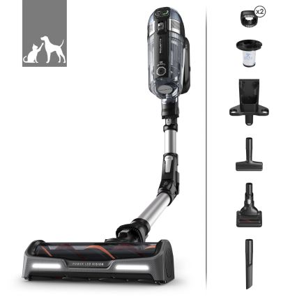 Rowenta - Aspirator vertical 3-în-1 X-FORCE ANIMAL AUTO 480W/32,4V negru 2000 mAh