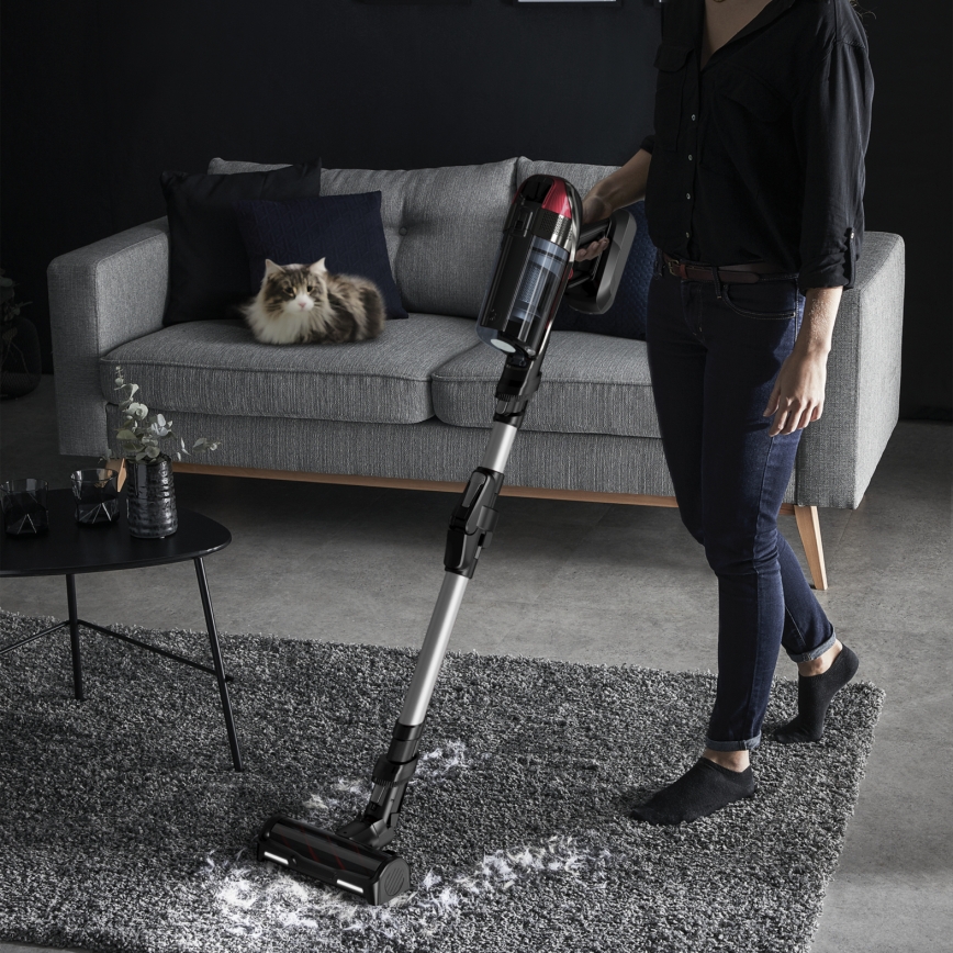 Rowenta - Aspirator vertical X-FORCE FLEX ANIMAL CARE, 320 W / 25,2 V, negru, 2000 mAh