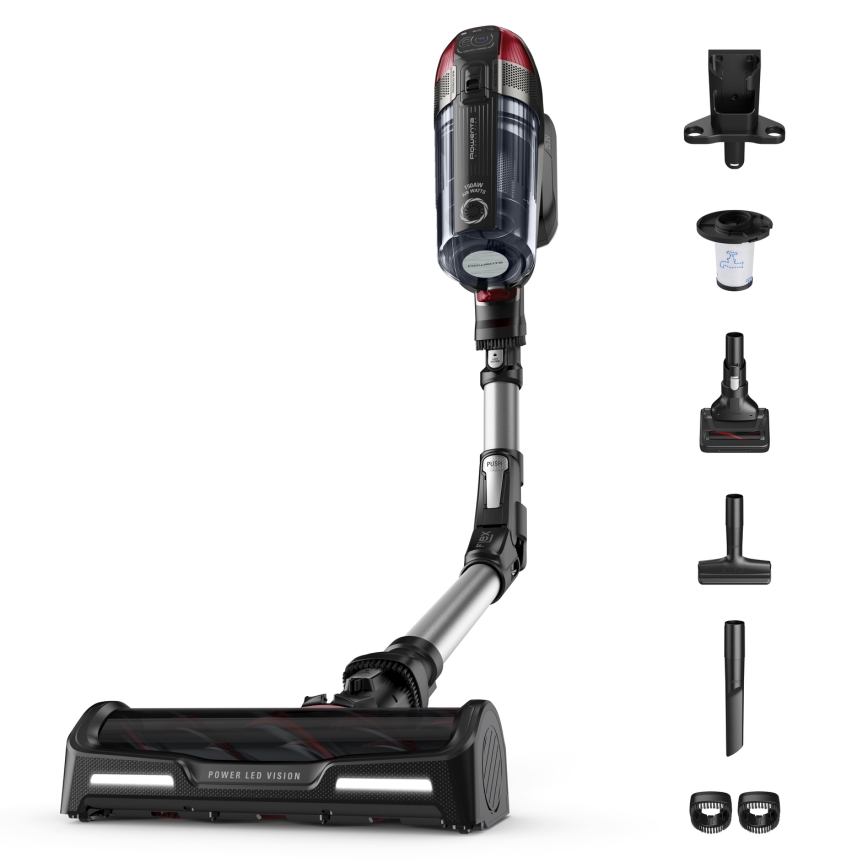 Rowenta - Aspirator vertical X-FORCE FLEX ANIMAL CARE, 320 W / 25,2 V, negru, 2000 mAh