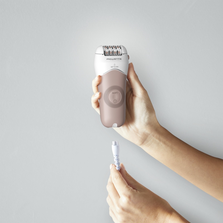 Rowenta - Epilator WET&DRY 4,5W/5V 600 mAh bej/auriu