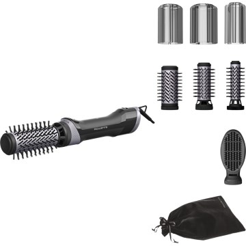 Rowenta - Perie rotativă cu aer cald BRUSH ACTIV 1000W/230V negru