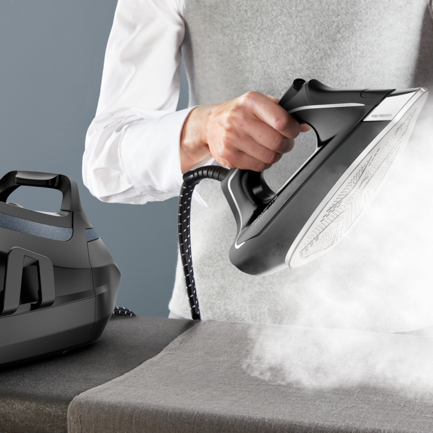 Rowenta - Stație de călcat cu abur ECO STEAM 2800W/230V, neagră