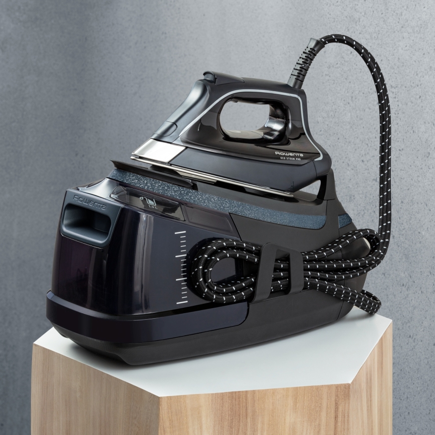 Rowenta - Stație de călcat cu abur ECO STEAM 2800W/230V, neagră