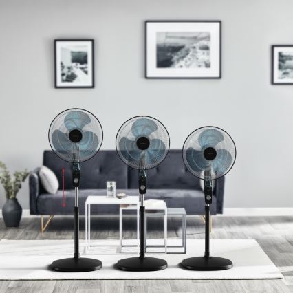 Rowenta - Ventilator de podea cu repelent pentru țânțari ESSENTIAL+ 60W/230V 130 cm negru