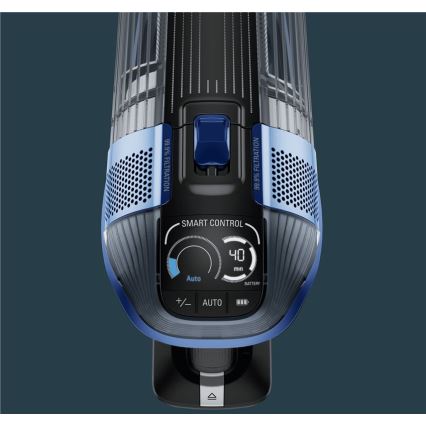 Rowenta - Aspirator vertical cu mop X-FORCE FLEX ANIMAL AQUA AUTO 3în1 480W/32,4V 2500 mAh albastru