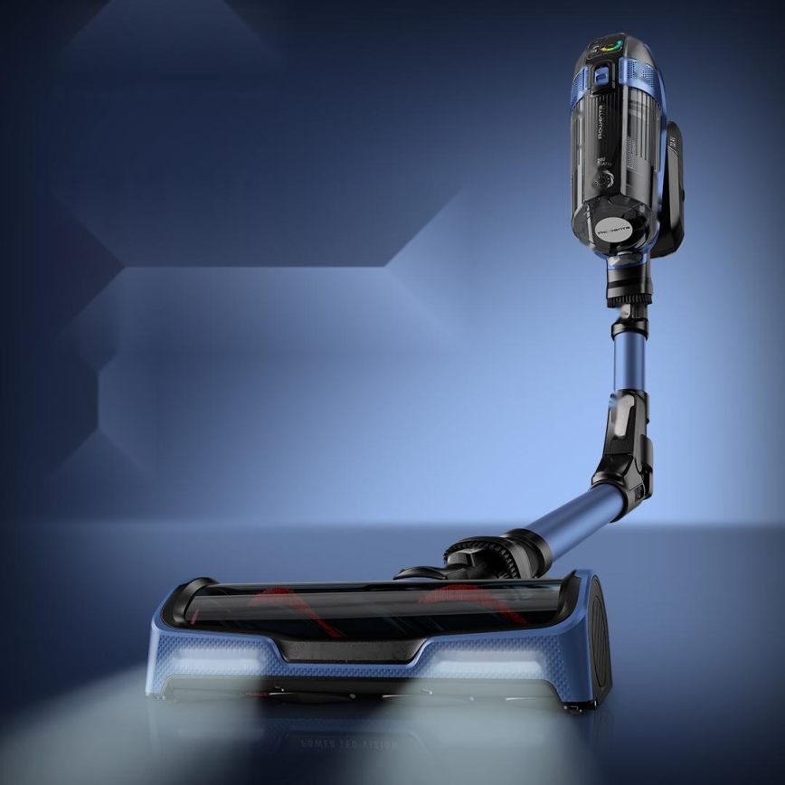 Rowenta - Aspirator vertical cu mop X-FORCE FLEX ANIMAL AQUA AUTO 3în1 480W/32,4V 2500 mAh albastru
