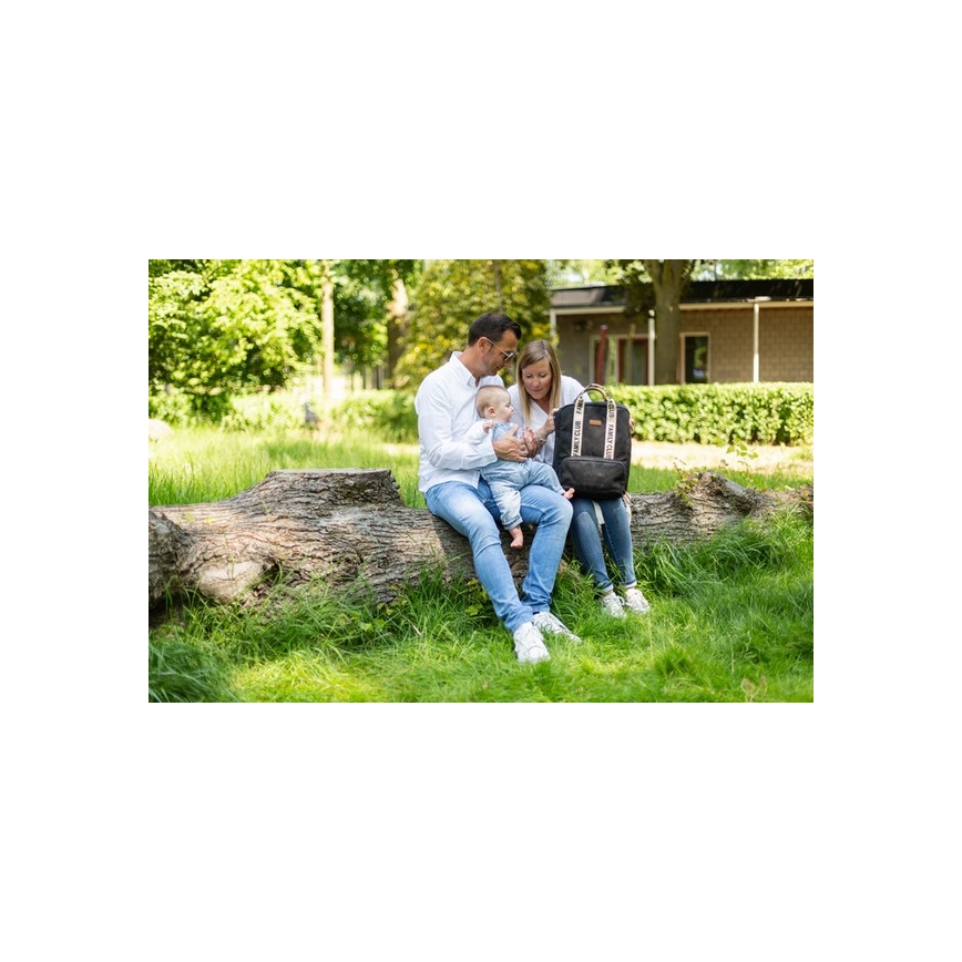 Rucsac de înfășat Childhome FAMILY CLUB negru