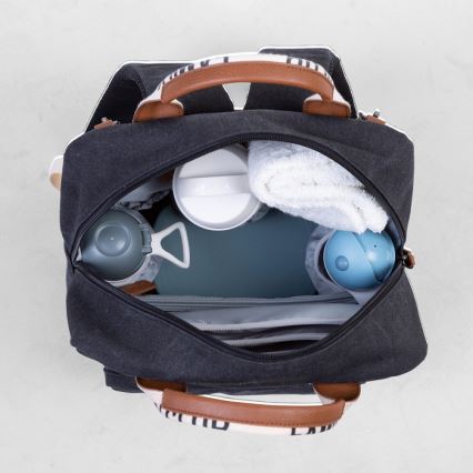 Rucsac de înfășat Childhome FAMILY CLUB negru