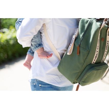 Rucsac de înfășat Childhome FAMILY CLUB verde