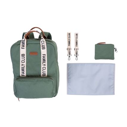 Rucsac de înfășat Childhome FAMILY CLUB verde