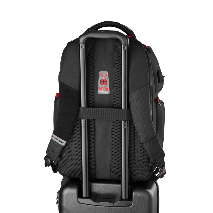Rucsac de laptop 29 l 17,3 cu buzunar pentru tabletă 12 Wenger Player One negru