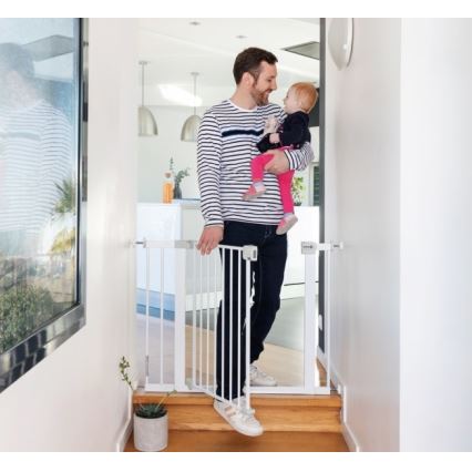 Safety 1st - Barieră de siguranță AUTO CLOSE albă