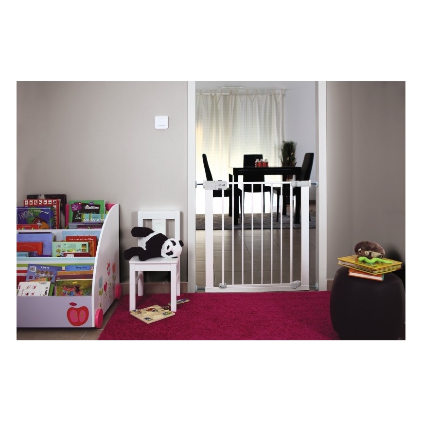 Safety 1st - Barieră de siguranță AUTO CLOSE albă