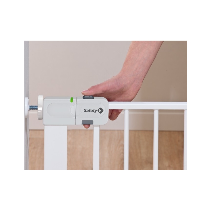 Safety 1st - Barieră de siguranță AUTO CLOSE albă