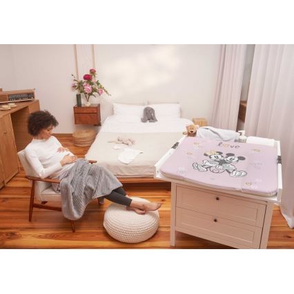 Saltea triunghiulară pentru înfășat DISNEY 75x72 cm roz CebaBaby