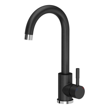 Samona - Baterie pentru chiuvetă 32 cm, granit/negru