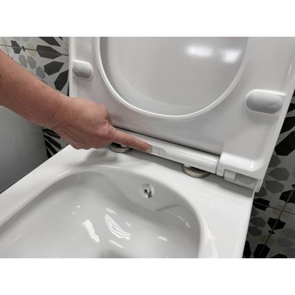 Sapho AVVA CLEANWASH - WC suspendat cu bideu, ceramică/albă