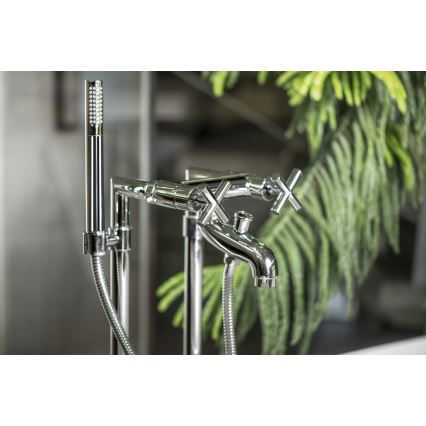 Sapho - Baterie pentru cadă AXIA RETRO, crom lucios