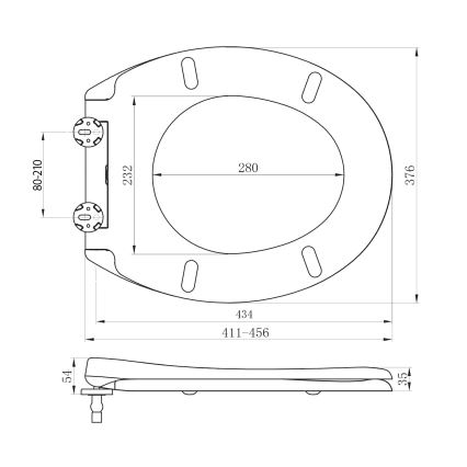Sapho - Capac WC ADINA SoftClose, alb