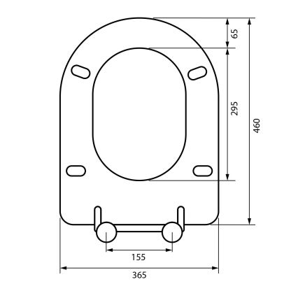 Sapho - Capac WC SoftClose, gri