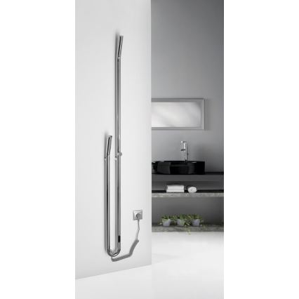 Sapho - DUOPASSO uscător electric pentru prosoape cu temporizator, 45W, 170 x 12 cm, crom lucios