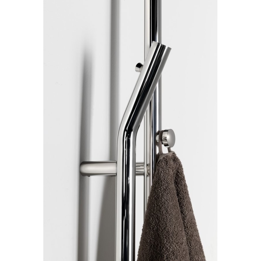 Sapho - DUOPASSO uscător electric pentru prosoape cu temporizator, 45W, 170 x 12 cm, crom lucios