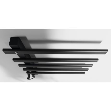 Sapho - ELCOR Uscător electric pentru prosoape, 63 W, 48 x 52 cm, negru mat