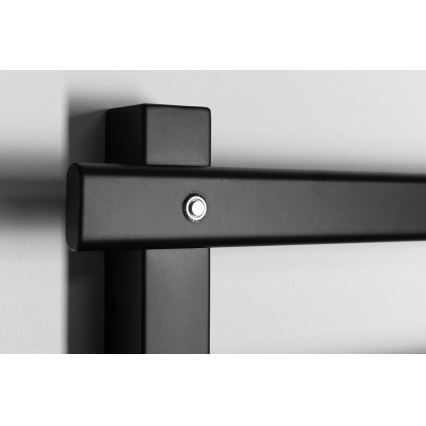 Sapho - ELCOR Uscător electric pentru prosoape, 63 W, 48 x 52 cm, negru mat