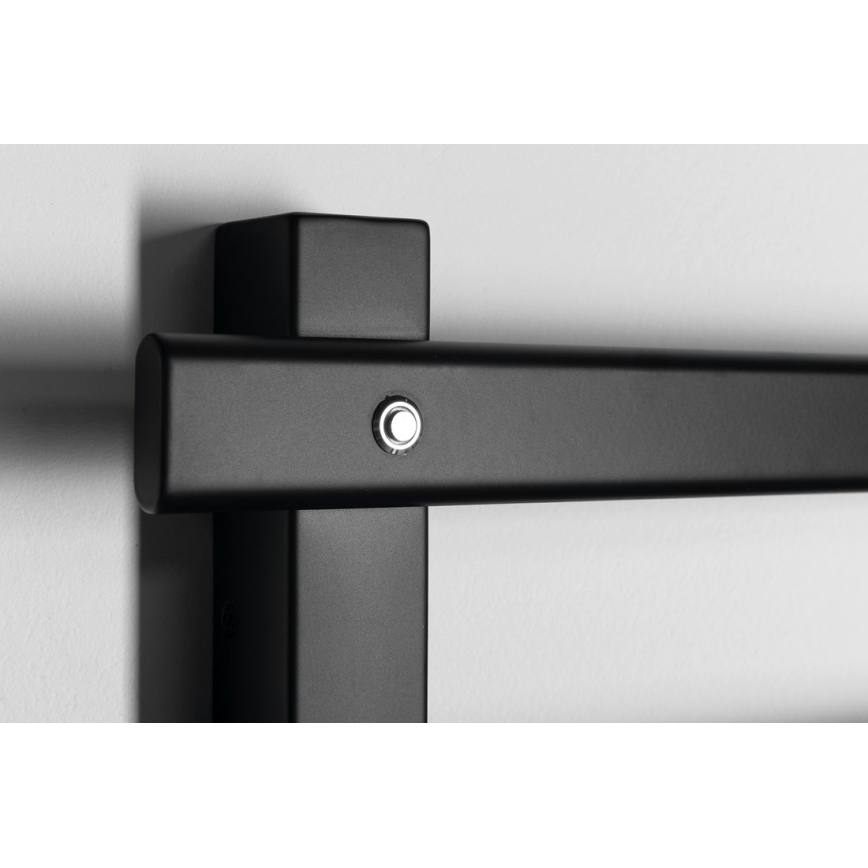 Sapho - ELCOR Uscător electric pentru prosoape, 63 W, 48 x 52 cm, negru mat