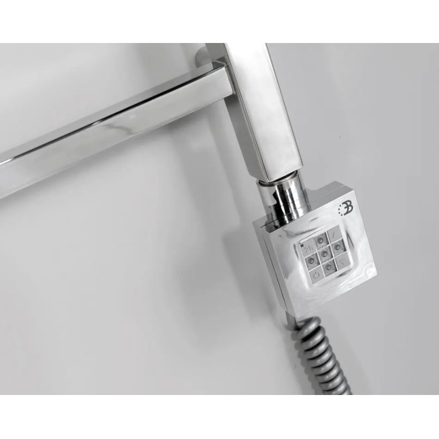 Sapho - Element de încălzire KTX cu termostat, 400 W, crom lucios
