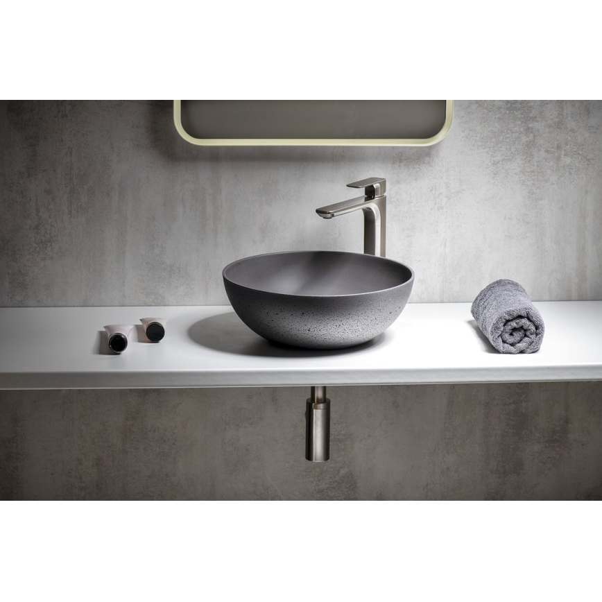 Sapho - Lavoar de blat FORMIGO, diametru 39 cm, beton/antracit