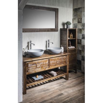 Sapho - Lavoar FORMIGO pentru blat Ø 39 cm, beton/gri mat