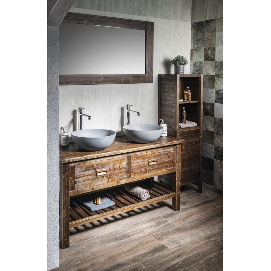 Sapho - Lavoar FORMIGO pentru blat Ø 39 cm, beton/gri mat