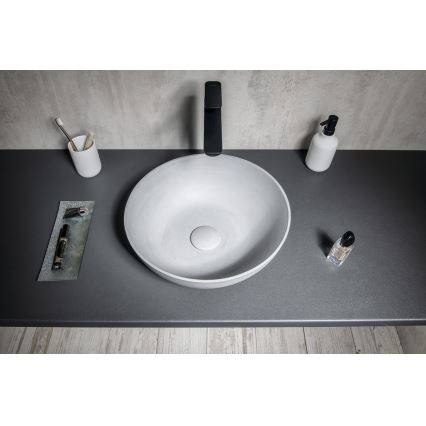Sapho - Lavoar FORMIGO pentru blat Ø 39 cm, beton/gri mat