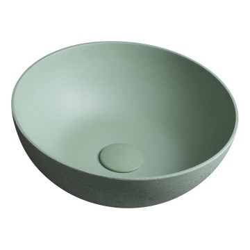 Sapho - Lavoar pe blat FORMIGO Ø 39 cm, beton/verde