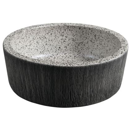 Sapho - Lavoar pe blat PRIORI Ø 41 cm alb/gri