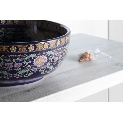 Sapho - Lavoar pe blat PRIORI Ø 41 cm, ceramică/multicolor