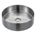 Sapho - Lavoar pentru blat AURUM Ø 38 cm, inox periat