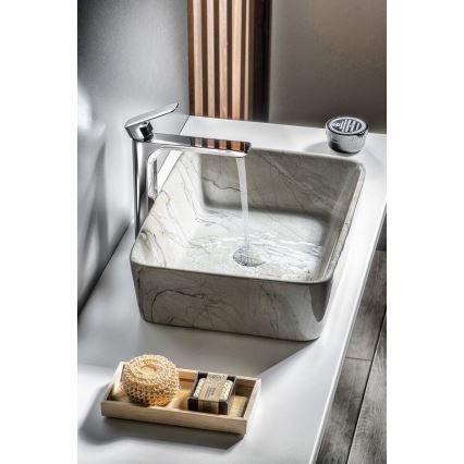 Sapho - Lavoar pentru blat DALMA, 47,5 x 37,5 cm, ceramică/gri