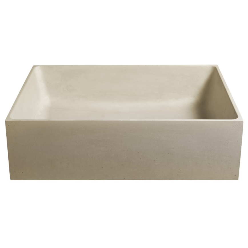 Sapho - Lavoar pentru blat FORMIGO 47,5x36,5 cm beton/bej