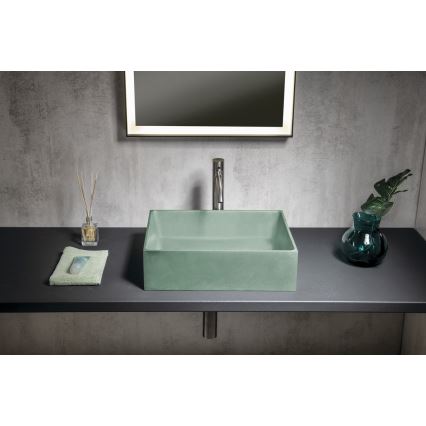 Sapho - Lavoar pentru blat FORMIGO 47,5x36,5 cm beton/verde