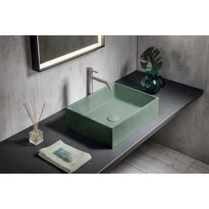 Sapho - Lavoar pentru blat FORMIGO 47,5x36,5 cm beton/verde