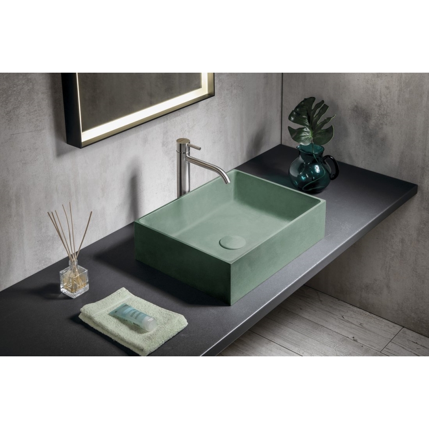 Sapho - Lavoar pentru blat FORMIGO 47,5x36,5 cm beton/verde