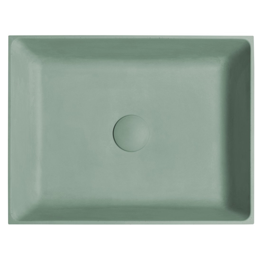 Sapho - Lavoar pentru blat FORMIGO 47,5x36,5 cm beton/verde