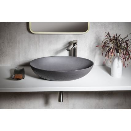 Sapho - Lavoar pentru blat FORMIGO 60 x 40 cm beton/antracit