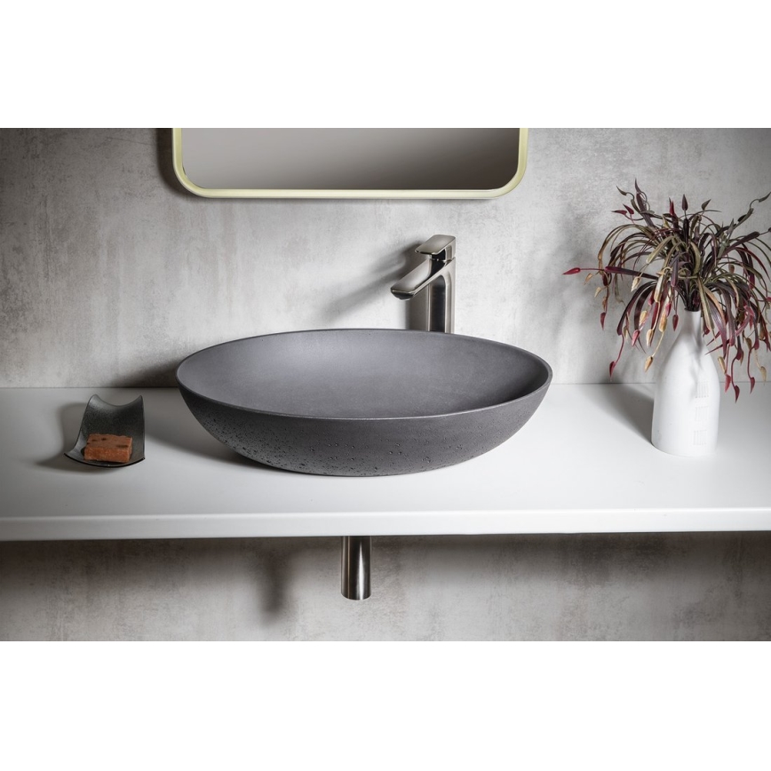 Sapho - Lavoar pentru blat FORMIGO 60 x 40 cm beton/antracit