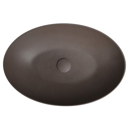 Sapho - Lavoar pentru blat FORMIGO 60x40 cm beton/maro