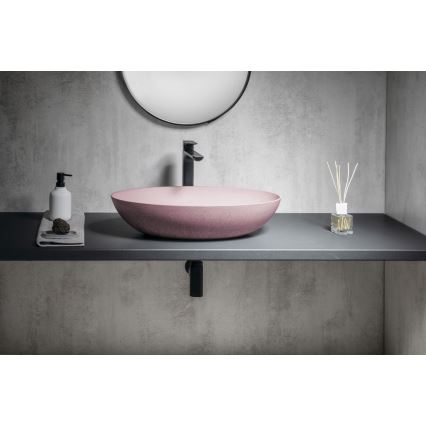Sapho - Lavoar pentru blat FORMIGO 60x40 cm beton/roz